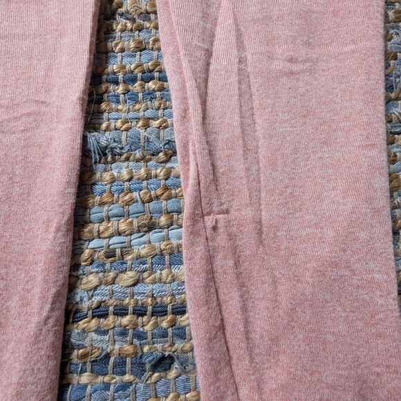 Peach Pink Joggers S Athleisure Cozy Loungewear Drawstring Soft Knit Casual - Picture 7 of 8